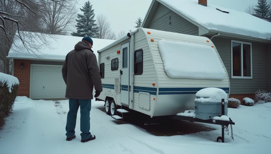 Illustration for winter trailer storage guide