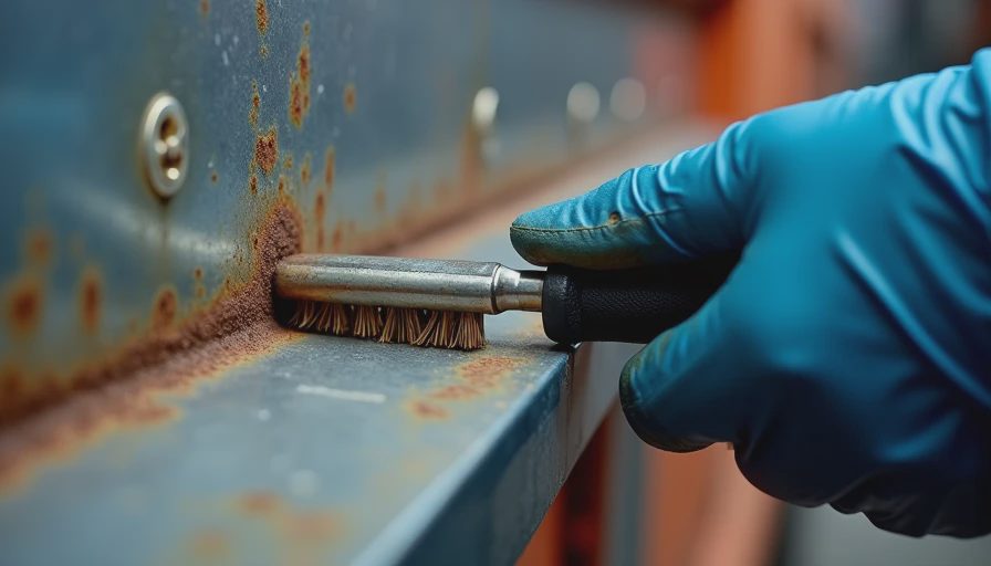 Visual context for steel vs aluminum trailer maintenance