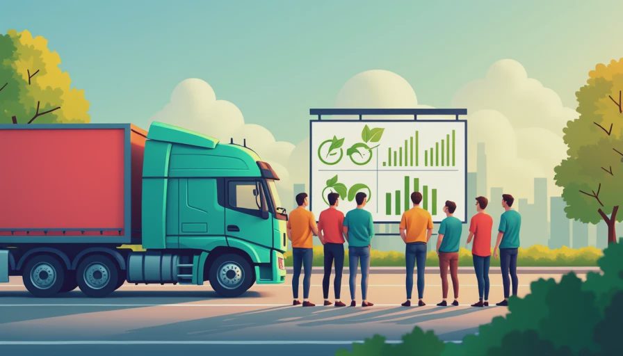 Illustration for eco-driving for fleet drivers