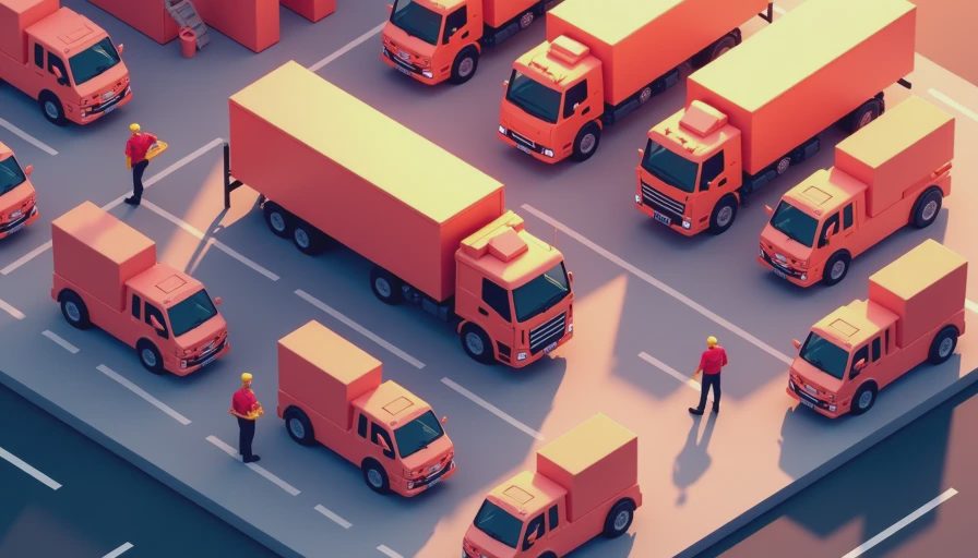 Illustration for fleet optimization case study logistics company