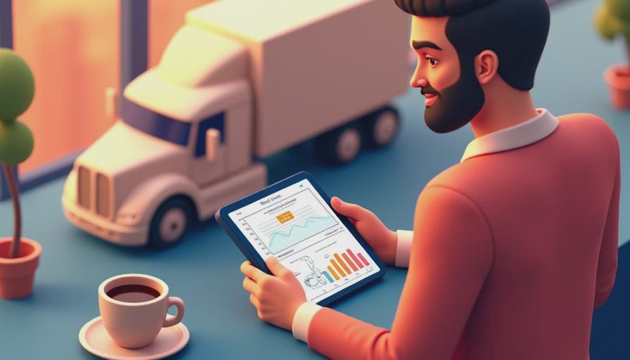 Visual context for fleet optimization case study logistics company