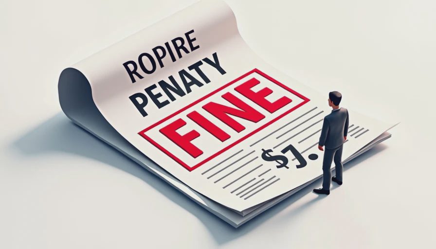 Illustration for fleet non-compliance fines and penalties