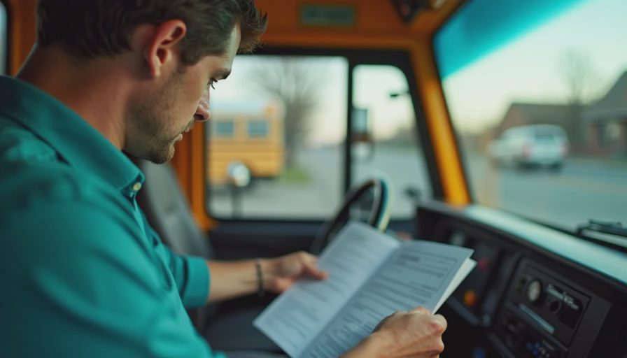 Visual context for school bus compliance requirements