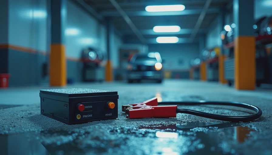 Illustration for cold weather battery maintenance for trucks