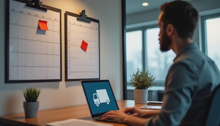 Visual context for how to reduce fleet downtime with scheduling software