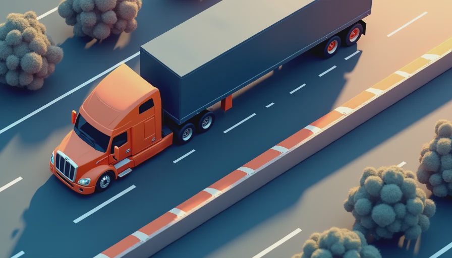 Visual context for how big are the tires on semi trucks