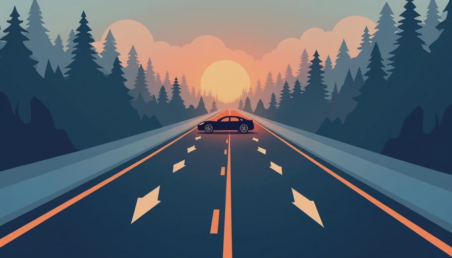 Illustration for stopping and braking distances