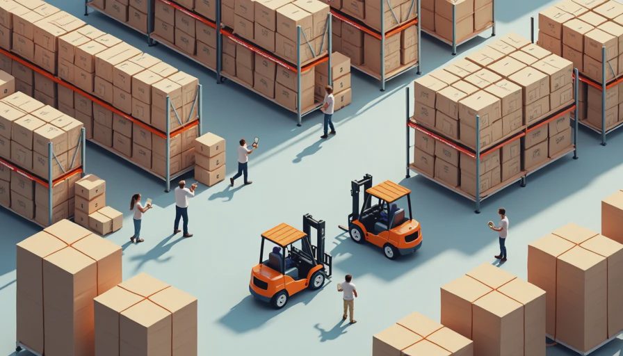 Illustration for warehouse