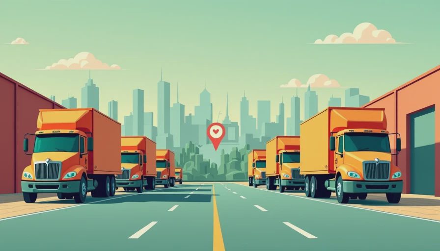 Illustration for fleet management software